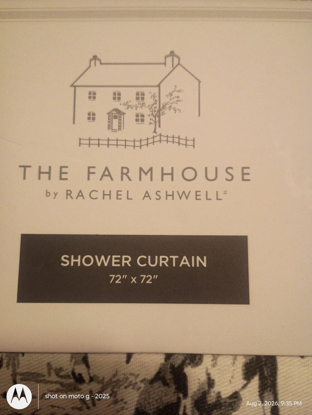 The Farmhouse Rachel Ashwell Ghost Dogs  Halloween Shower Curtain NWT